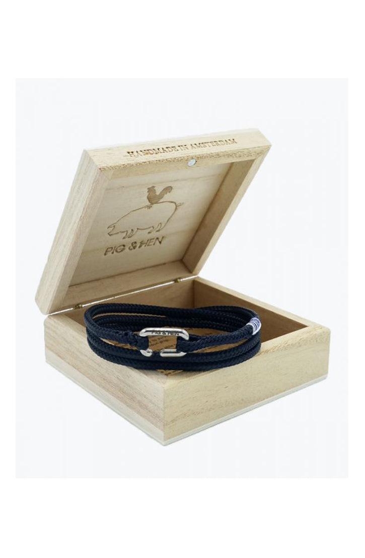 SAVAGE SAM BRACELET - NAVY-SILVER