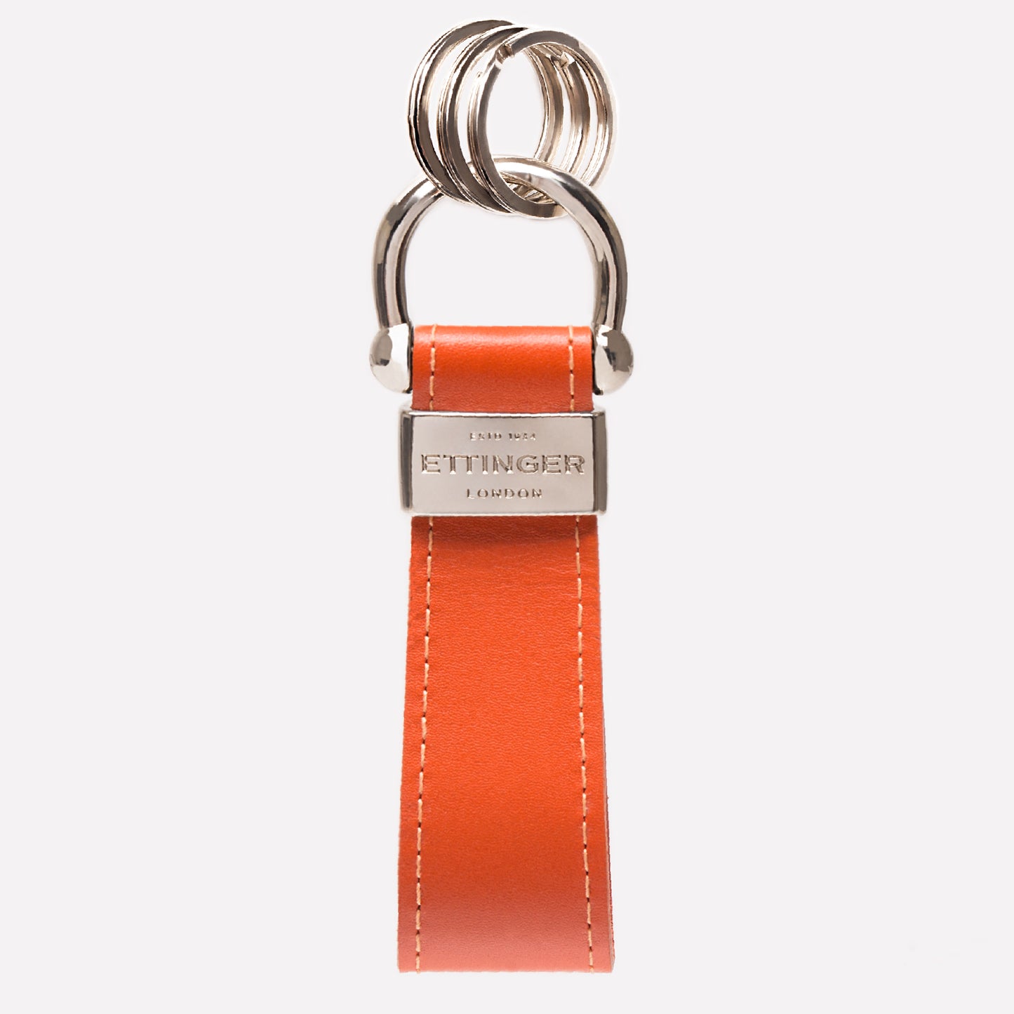 STERLING STIRRUP KEYRING - ORANGE