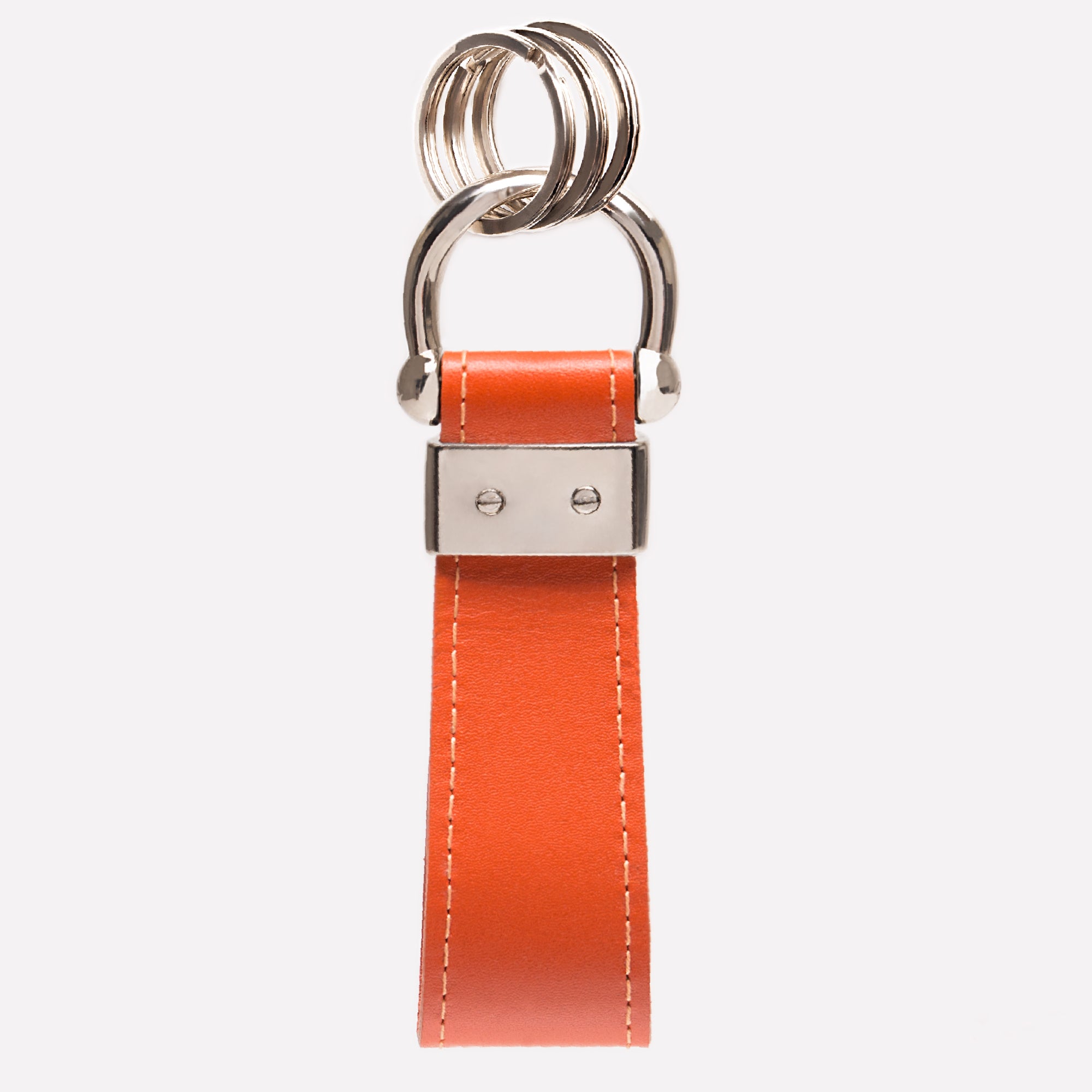 STERLING STIRRUP KEYRING - ORANGE