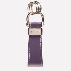 STERLING STIRRUP KEYRING - PURPLE