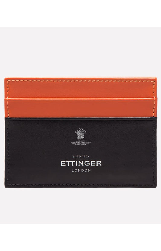 STERLING FLAT CREDIT CARD CASE - ORANGE