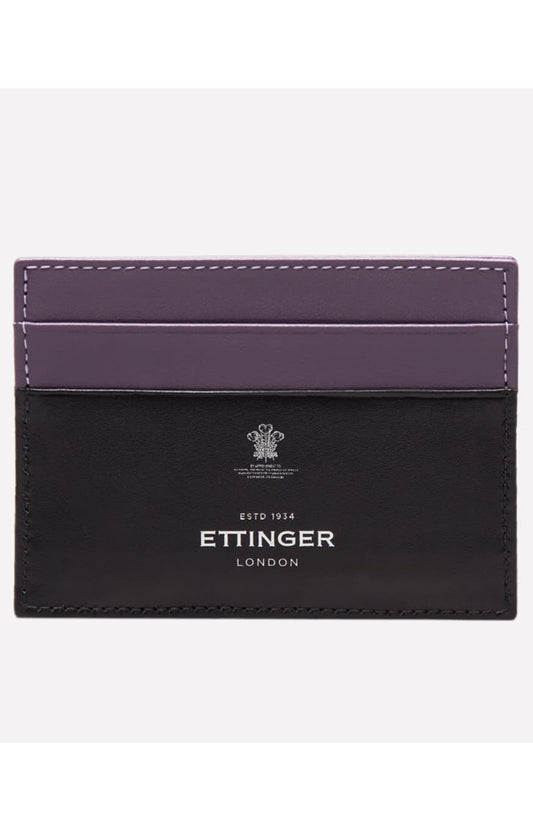 STERLING FLAT CREDIT CARD CASE - PURPLE