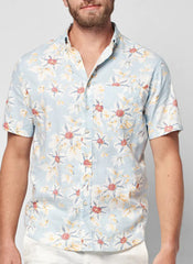 BREEZE SHORT SLEEVE SHIRT - BLUE SKY FLORAL