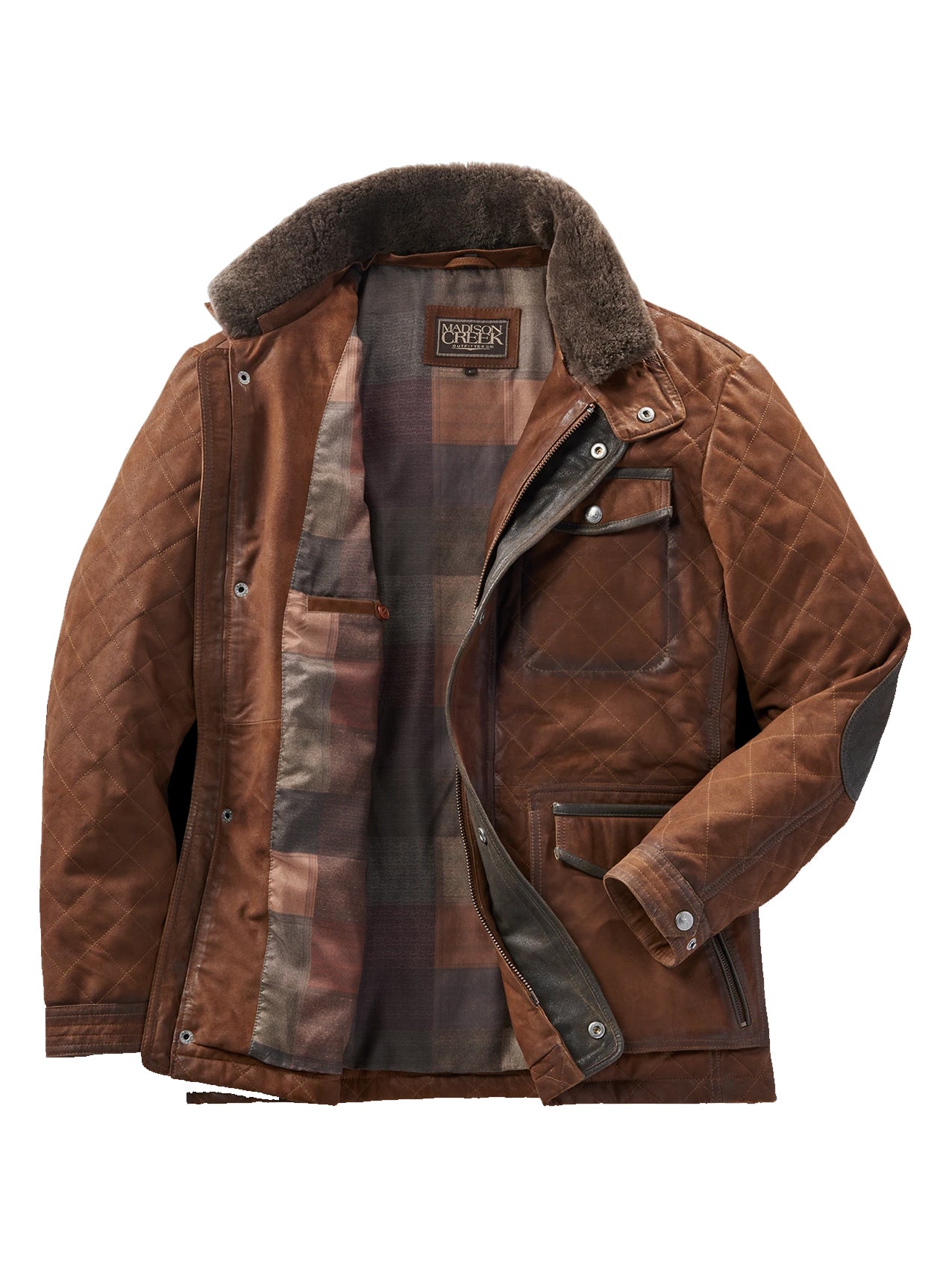 SEDONA LEATHER JACKET - BOURBON