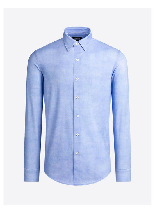 OOOHCOTTON 8 WAY STRETCH SHIRT - SKY