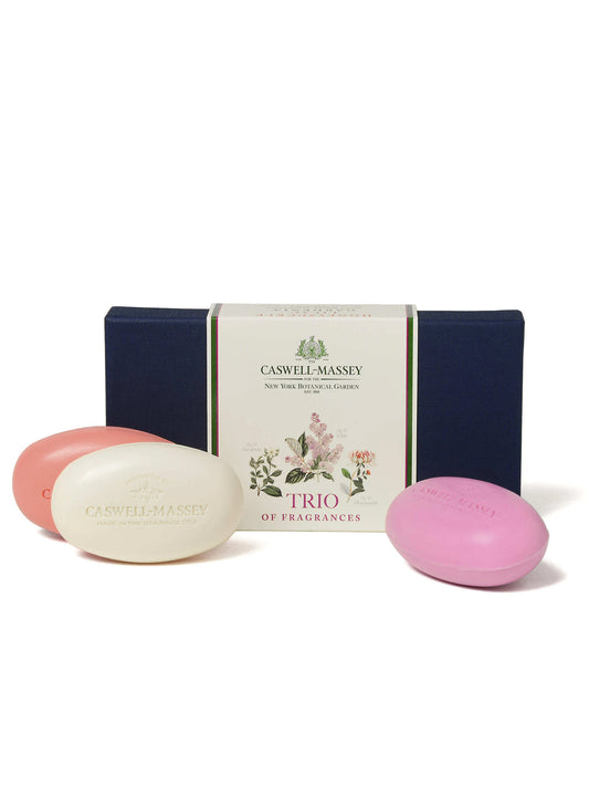 NYBG TRIO OF FLORALS THREE BAR SOAP SET