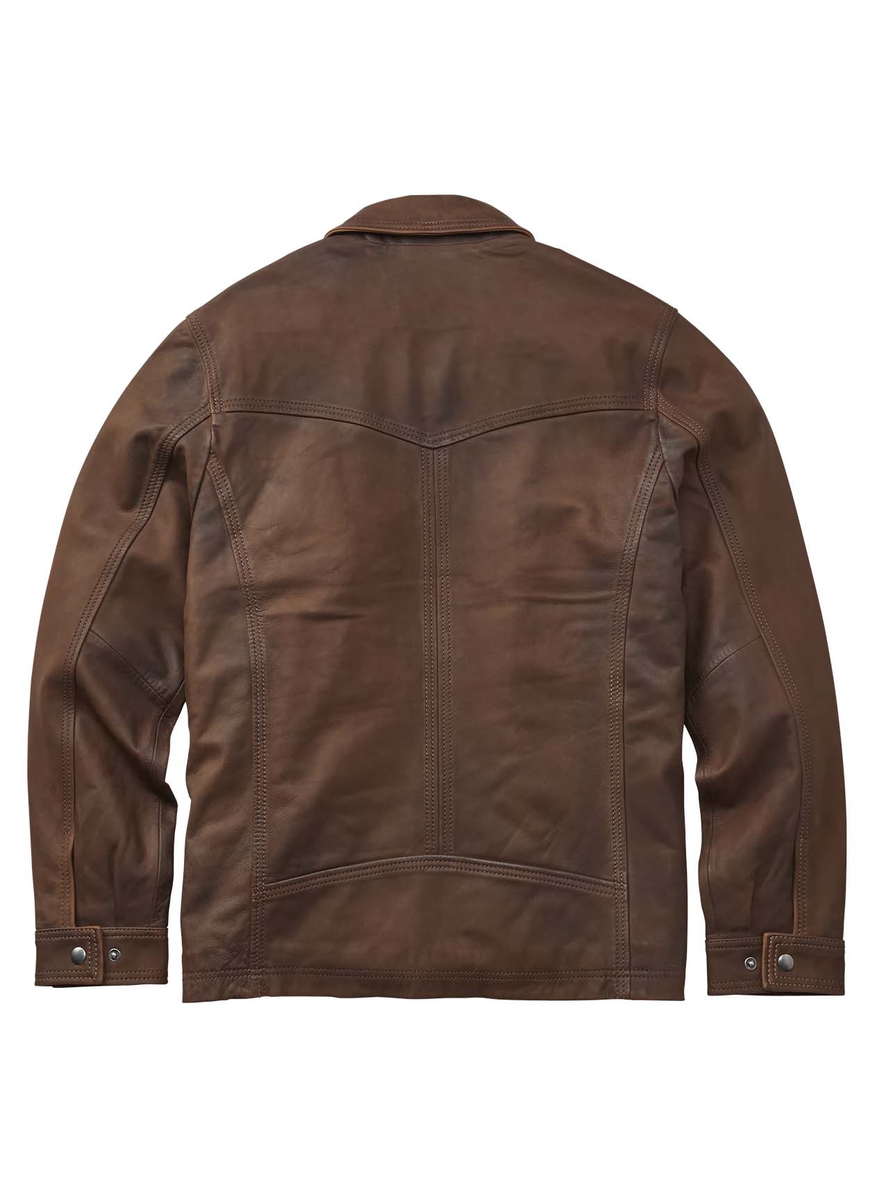 HICKORY LEATHER JACKET - PECAN