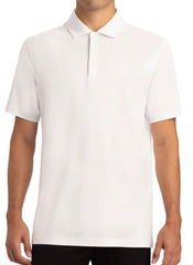 PIMA COTTON THREE BUTTON POLO - WHITE