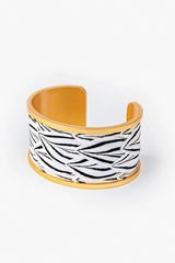 WESA WIDE CUFF FEATHER BRACELET