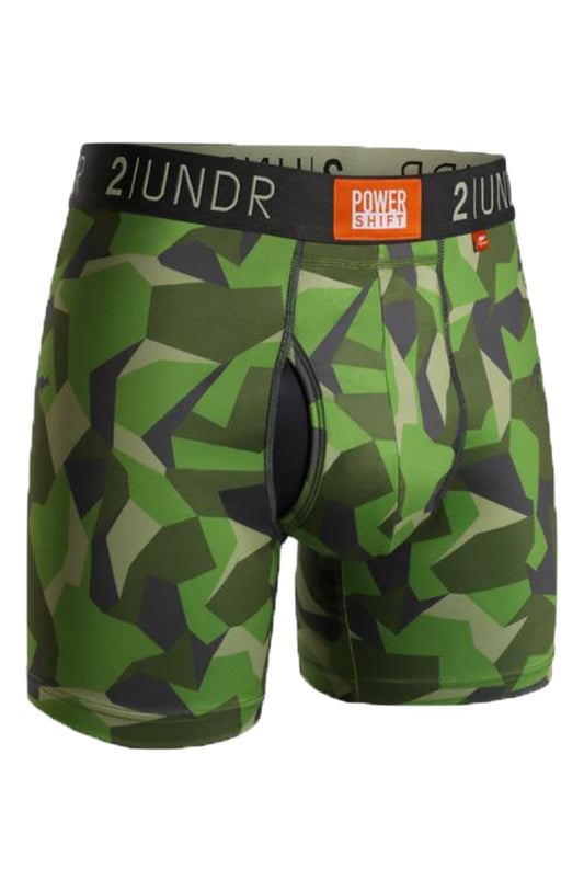 SWING SHIFT 6" BOXER BRIEF - GREEN CAMO