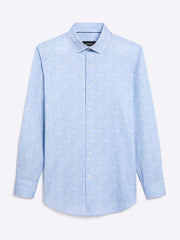 OOOHCOTTON FADED PRINT SHIRT - SKY