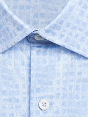 OOOHCOTTON FADED PRINT SHIRT - SKY